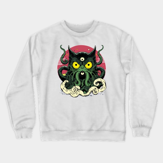 Сat cthulhu Crewneck Sweatshirt by DragonDream